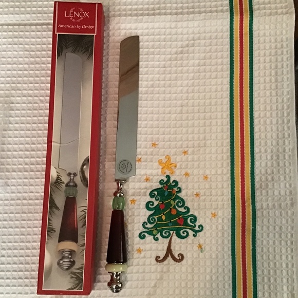 NWT Lenox Holiday Gatherings Cake Knife , 13 inches( 33 cm) - Picture 4 of 8